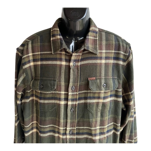 Orvis Shirt Mens Large Size Multi Color Plaid Heavy Cotton  with Side Po… - Picture 4 of 16